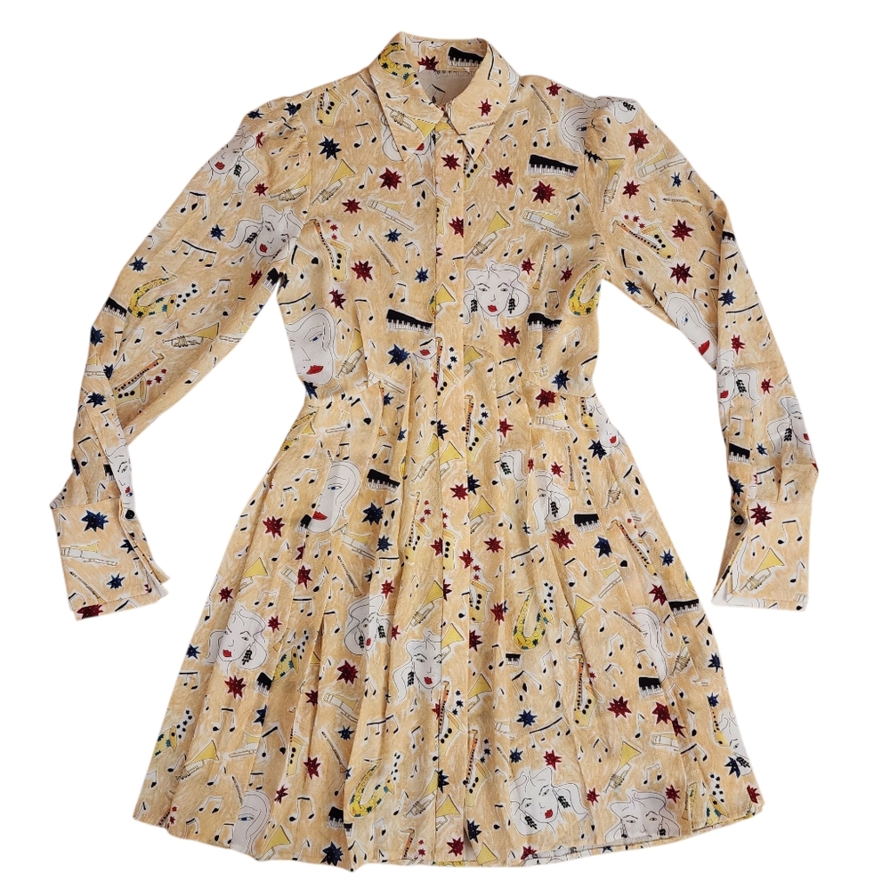 Victoria Beckham Jazz Print Dress- 2